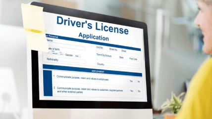 Close-up of driver’s license application, illustrating translation to meet all types of driver’s license translation needs. Close-up of driver’s license application, illustrating translation to meet all types of driver’s license translation needs.