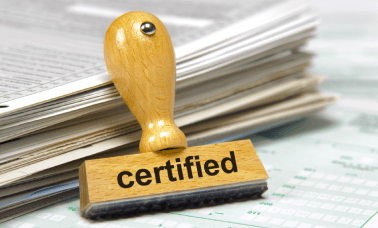 Close-up of certified seal, representing certified life science translation services ensuring precise and accurate results. Close-up of certified seal, representing certified life science translation services ensuring precise and accurate results.